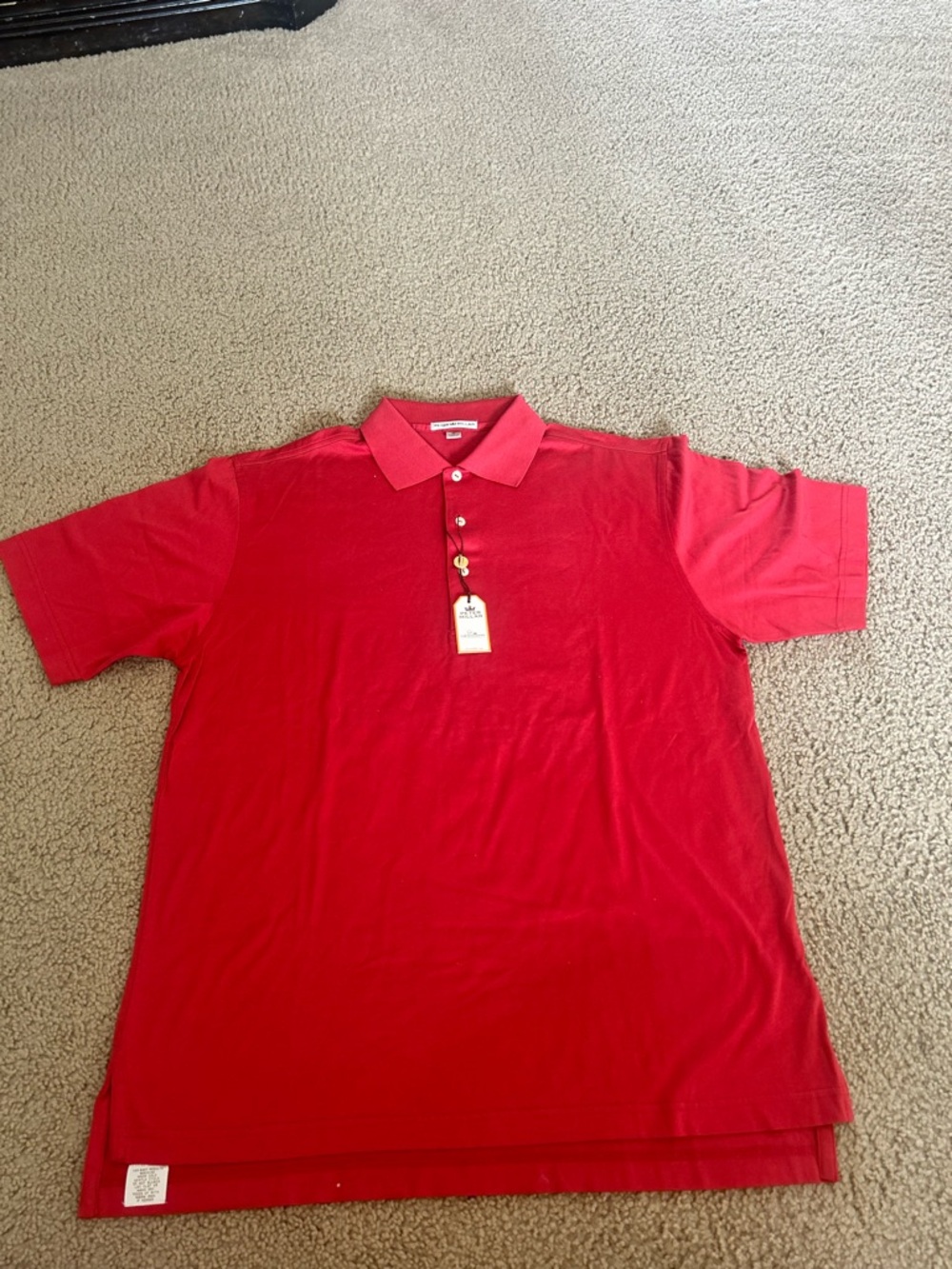 Peter Millar Red Short-Sleeve Polo